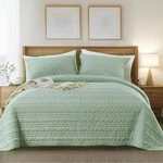 Kasentex Luxury Velvet Quilt Set,oversize Queen 102"X106",ULTRA-SOFT Bedspread C. Fixed Price $92.87.