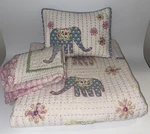 See Pics Pottery Barn Kids Pbk Vintage Vienna Elephant Twin Quilt Sham Pillow. Fixed Price $64.99.