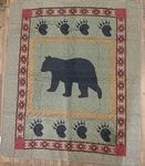 Donna Sharp Bear Lodge Quilt Throw Set 2 Pillow Shams Rustic Cabin Bedding. Fixed Price $47.50.