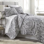 Inc. Paisley Quilt Bedding Set, Black Queen Size, Boho Bedspread, Far.... Fixed Price $77.09.