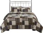 Reversible Plaid Quilt Set - All Season King/cal Bedding With Shams. Fixed Price $94.99.