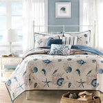 Madison Park Nantucket Coastal Quilt Set With Throw Pillows. Fixed Price $211.20.
