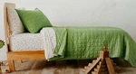 2 Pc Pillowfort Green Box Stitch Twin Quilt And Sham Set Nip. Fixed Price $93.50.