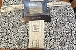 Brand New William Morris Bird Anemone -ink Queen Quilt 90X90. Fixed Price $65.00.
