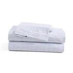 Tommy Hilfiger - Size Sheets Set, Crisp & Tailored King Monogram Stripe Blue. Fixed Price $97.68.