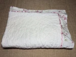1 Simply Shabby Chic Quilted Std Sham Cherry Blossom Pink Satin Trim Floral. Fixed Price $19.99.