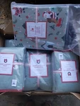 Pottery Barn Kids Merry Bright Christmas Queen Comforter Shams Sheet Set. Fixed Price $325.00.