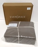 Evergrace Box Stitch Cotton Quilt Set Full/queen 92X96 Mocha Brown + Shams New. Fixed Price $59.99.