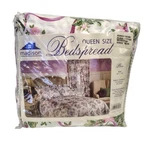 Madison Plisse Bedspread Queen Size 106 X118 Pink Floral New Oldstock Vintage. Fixed Price $55.00.
