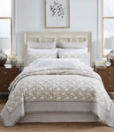Southern Living Charlotte Quilt Mini Set King 6 Pc Taupe/ivory Floral $289 Nwt. Fixed Price $159.95.