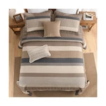 Pangushan 100% Cotton Quilt Set Queen Size, Farmhouse Striped Bedspread.... Fixed Price $181.25.