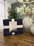 King Textured Waffle Coverlet Dark Mineral Blue - Casaluna New. Fixed Price $85.00.