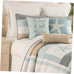 Driftwood Shores Twin 2 Piece Quilt Set Summer Beach Bedding. Fixed Price $211.67.