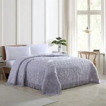 Beatrice Home Fashions Medallion Chenille Bedspread, Twin, Lavender. Fixed Price $66.13.