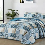 Wongs Queen Quilt Set Patchwork Plaid Floral Microfiber Coverlet All Season. Fixed Price $45.14.