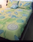 Virah Bella - Debra Valencia "beach Dreams Reversible 3 Piece Quilt Full/queen. Fixed Price $40.00.