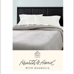 Hearth & Hand W/ Magnolia (queen)matelass Coverlet Gray - Blanket, Comforter. Fixed Price $39.93.