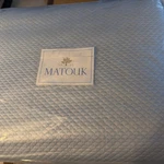 Matouk King Matelasse Coverlet Quilt Alba Blue Nocturne 600 Tc New. Fixed Price $379.99.