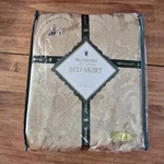Waterford Bed Linens Baroness Cashmere Cal King Gathered Skirt Damask. Fixed Price $39.95.