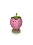 Pink Strawberry Lamp Cozy Led Night Light & Unique Home Decor Dimmable Usb. Fixed Price $9.00.