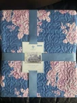 Rachel Ashwell Simply Shabby Chic Full Queen 4 Pc Quilt Pink Blue Shams Pillow. Fixed Price $75.00.