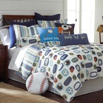 Levtex Home - Mvp Quilt Set Full/queen Two Standard Shams Striped. Fixed Price $99.00.