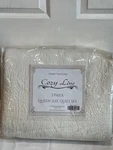 "cozy Line Home Fashions Queen Size White 3-PIECE Quilt Bedding Set: Elevate You. Fixed Price $99.99.