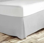 Premium Pleated Solid Bed Skirt Dust Ruffle Luxury Microfiber 15" Tailored Drop. Fixed Price $19.99.