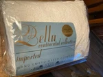 Vtg Bella Continental Collection White Hand Embroidered Cutwork King Coverlet. Fixed Price $99.95.