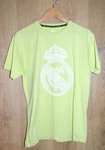 Real Madrid Official Lime Green T-shirt Big Crest Tee Medium. Fixed Price $22.39.