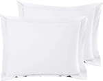 Nestl Classic White Pillow Shams - Standard Microfiber Set 2 With Decorative. Fixed Price $6.98.