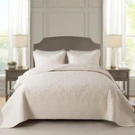 Newlake Quilt Bedspread Set, Beige Jacquard Embossed Floral King,. Fixed Price $91.84.