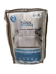 Bliss Bedding White 3 Piece Queen Cooking Comforter W/2 Pillow Shams Set New. Fixed Price $21.88.