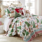 Tinsel Holiday Quilt Set - One King And Two Pillow. Fixed Price $62.99.