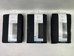 Mainstays Henderson Rich Blk Basket Weave Fabric Shower Curtain 70X72 Qty 3. Fixed Price $39.99.