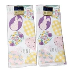 Set Of 2 Easter Bunny Kitchen Towels Lot Rabbit Egg Hunt Spring Home Decor. Fixed Price $10.50.