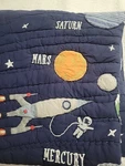 Pottery Barn Kids Solar System Glow-in-the-dark Quilt Full Queen. Fixed Price $99.00.