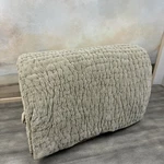 Pottery Barn Washed Velvet Handcrafted Quilt Full/queen Taupe Nwot Ob. Fixed Price $189.95.