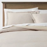 King Cotton Linen Chambray Duvet Cover & Sham Set Khaki - Threshold. Fixed Price $35.99.