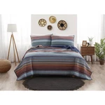 Brooklyn Loom 3PC Full/queen Met Stripe Yarn Dye Quilt Set Navy Blue/brown. Fixed Price $47.99.