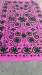 Pink Suzani Embroidery Rug For Home Decor Handmade Floral Bedspread Gifts. Fixed Price $75.99.