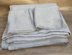 Pottery Barn Pick Stitch Full/queen Quilt & 2 Standard Pillow Shams Blue Cotton. Fixed Price $76.99.