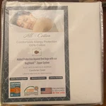 National Allergy Premium 100% Cotton Duvet Comforter Protector - Full/queen. Fixed Price $55.00.