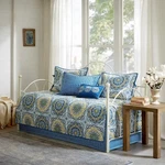 6 Piece Reversible Daybed Cover Set Blue. Fixed Price $109.99.