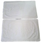 Williamsburg King Pillow Shams 2 Royal Heritage Home Textured White Portugal. Fixed Price $49.99.