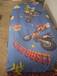 Nintendo Super Mario Bros Kart Twin Comforter Reversible Bedding Blanket. Fixed Price $17.00.