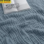 Breathable Muslin Cotton Blanket Soft 6 Layered Bedspread Cozy Throw Comfort New. Fixed Price $68.36.
