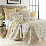 St. Claire Quilt Set Grey, Gold - Levtex Home. Fixed Price $119.99.