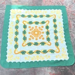 Extra Large 118" Hawaiian Quilt Lei Ilima Maile Design Pillowcases Sham. Fixed Price $600.00.