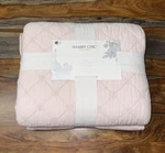 Shabby Chic Cotton Pink Embroidered Daisy Floral Diamond King Quilt & Sham Set. Fixed Price $119.97.